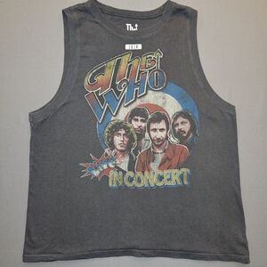 VTG Style The Who "Live In Concert" Graphic Muscle Tank